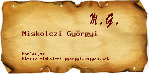 Miskolczi Györgyi névjegykártya