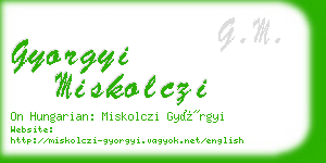 gyorgyi miskolczi business card